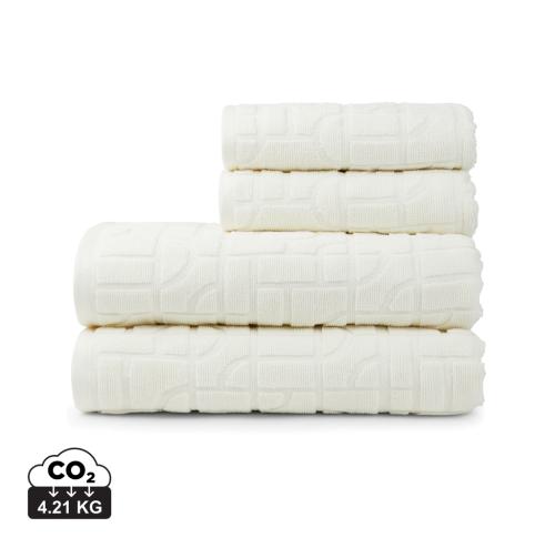 VINGA Verso OCS organic cotton towel, 4 pcs set natural