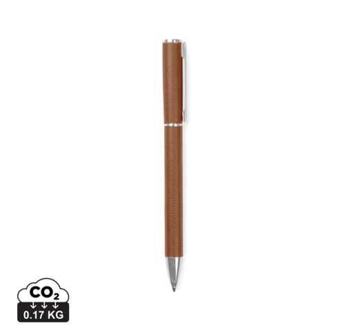 VINGA Timo RCS recycled aluminium pen brown