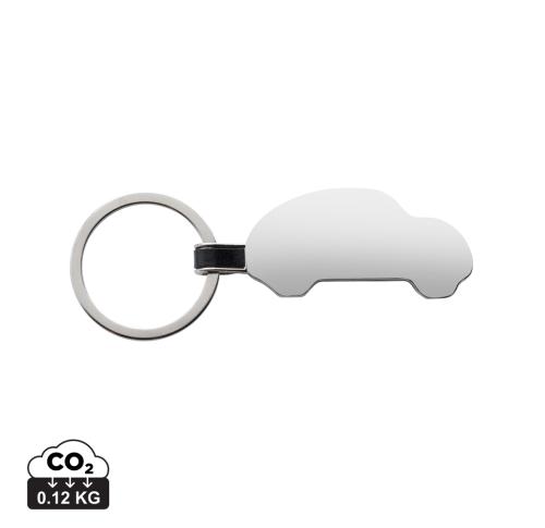 RCS recycled zinc alloy car keyring silver