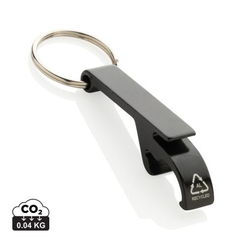 RCS recycled aluminum bottle and can opener black