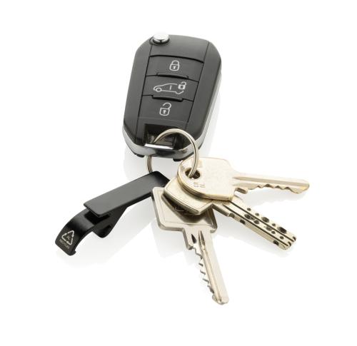 RCS recycled aluminum bottle and can opener black