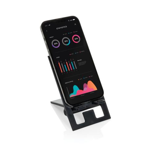 SnapStand RCS recycled plastic foldable phone stand black