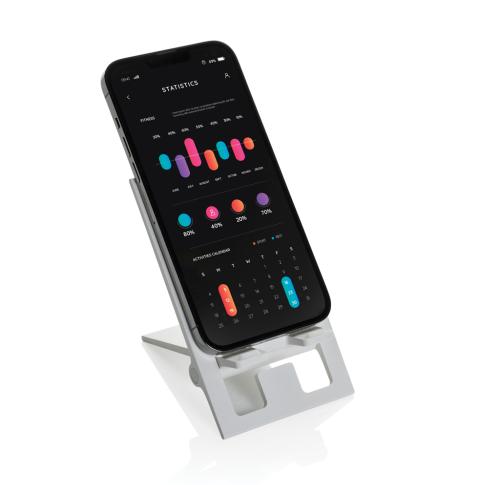 SnapStand RCS recycled plastic foldable phone stand white