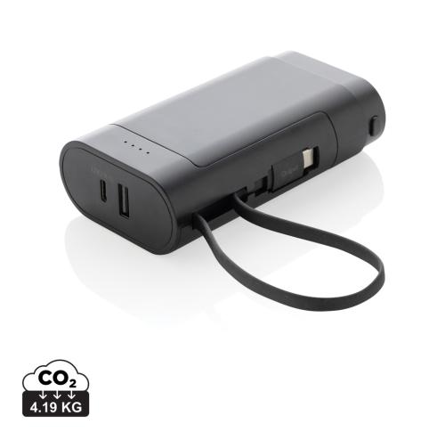 CycleCell 10,000 mah removable battery powerbank black