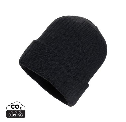 Branded Pryor AWARE™ Polylana® beanie with cuff black