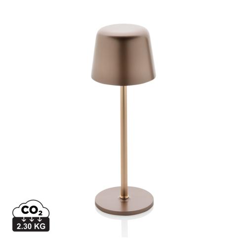 Zenic RCS recycled plastic USB re-chargable table lamp bronze