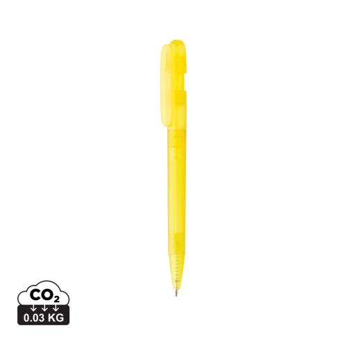 Devin GRS certified RABS pen transparent yellow Custom Logo 