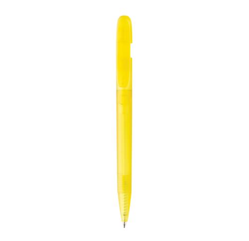 Devin GRS certified RABS pen transparent yellow Custom Logo 