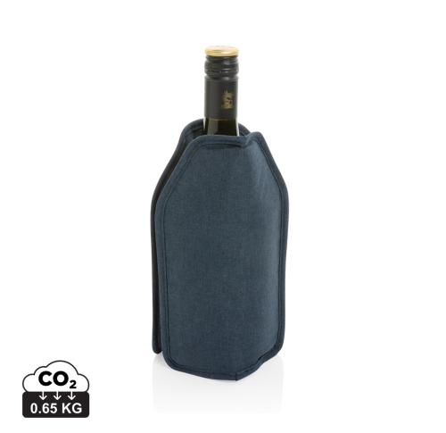 Vino AWARE™ RPET wine cooler sleeve navy