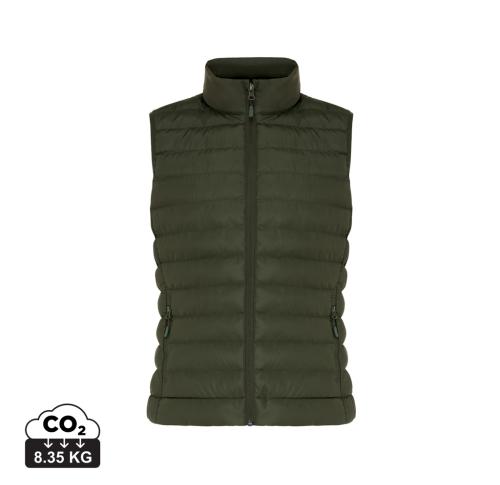 Iqoniq Meru women recycled polyester bodywarmer khaki