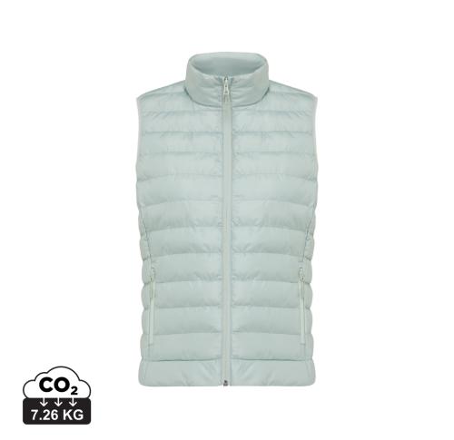 Iqoniq Meru women recycled polyester bodywarmer iceberg green
