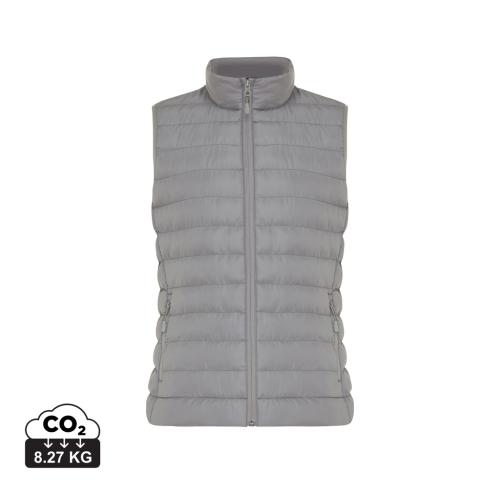 Promotonal Iqoniq Meru women recycled polyester bodywarmer silver grey