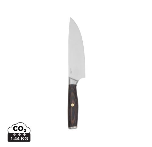 VINGA Tara RCS recycled steel chef's knife steel, brown