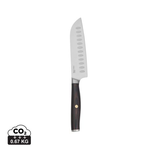 Promotonal VINGA Tara RCS recycled steel santoku knife steel, black