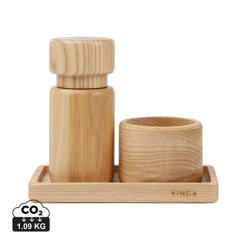 Branded VINGA Retro salt & pepper set brown