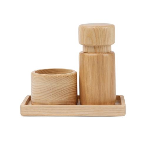 Branded VINGA Retro salt & pepper set brown