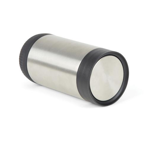 VINGA Erie RCS recycled SS push mug 350 ML silver, black