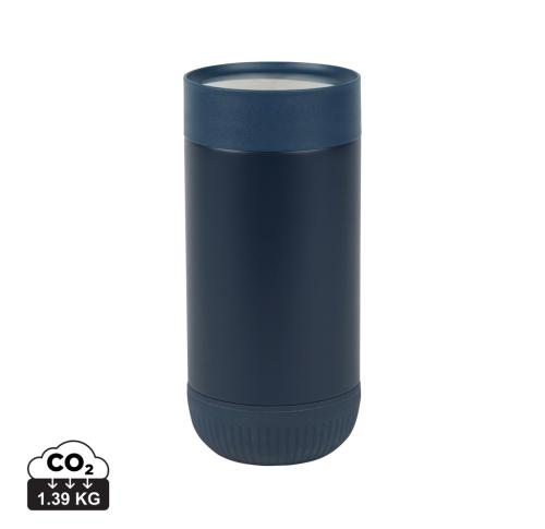 VINGA Erie RCS recycled SS push mug 350 ML navy, navy