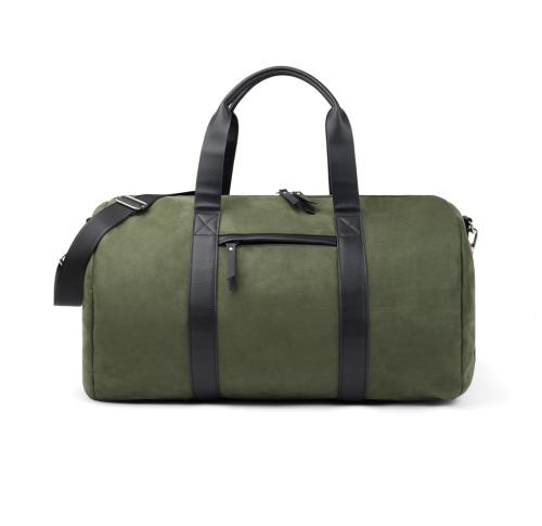 VINGA Marlow RCS recycled polyester weekend bag green, black