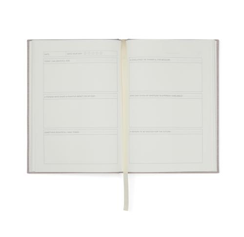 Branded VINGA Thankfulness GRS recycled paper journal beige