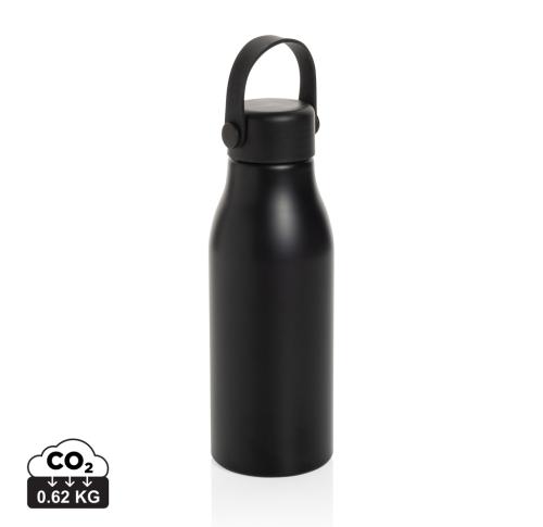 Pluto RCS Certified recycled aluminium bottle 680ml black