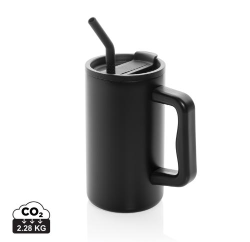 Cube RCS certified recycled steel mug 800ml black