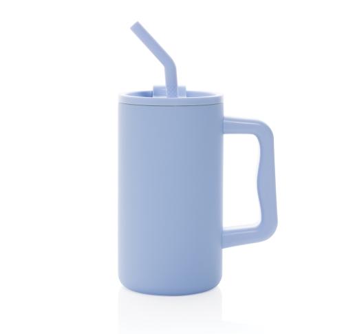 Cube RCS certified recycled steel mug 800ml light blue