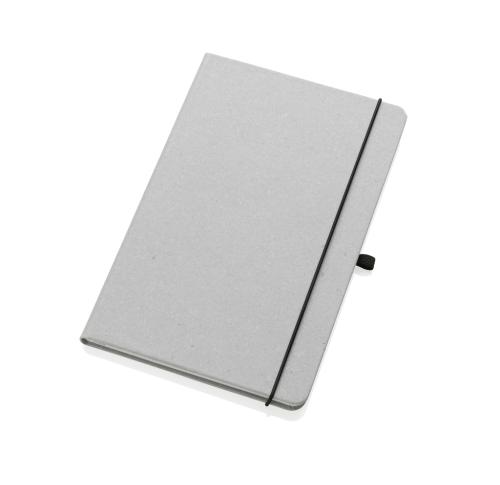 GRS Recycled leather hardcover notebook A5 light grey