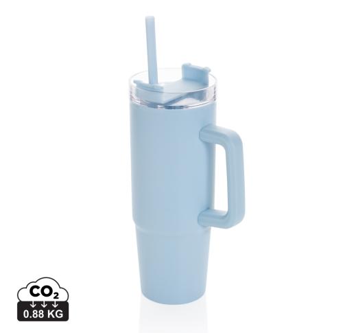 Tana RCS plastic tumbler with handle 900ml light blue