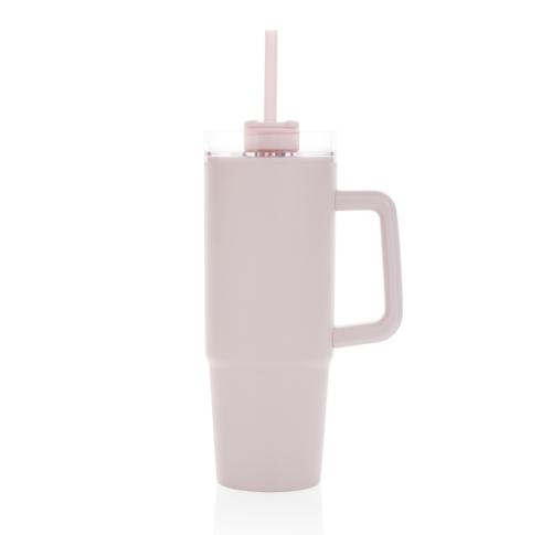 Tana RCS plastic tumbler with handle 900ml pink