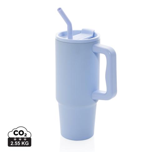 Embrace deluxe RCS recycled stainless steel tumbler 900ml light blue