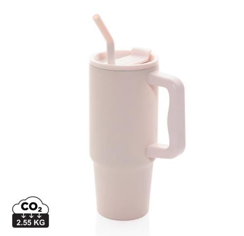 Printed Embrace deluxe RCS recycled stainless steel tumbler 900ml pink