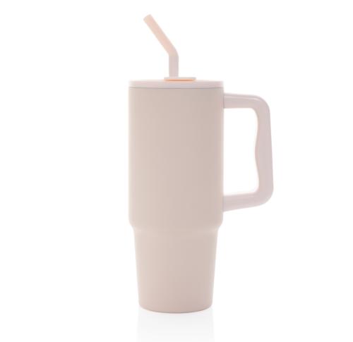 Printed Embrace deluxe RCS recycled stainless steel tumbler 900ml pink
