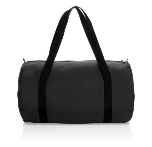 Printed Dillon AWARE™ RPET foldable sports bag black