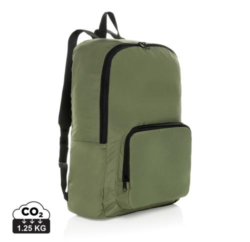 Dillon AWARE™ RPET foldable classic backpack green