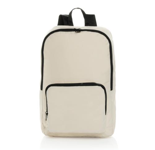 Dillon AWARE™ RPET foldable classic backpack off white