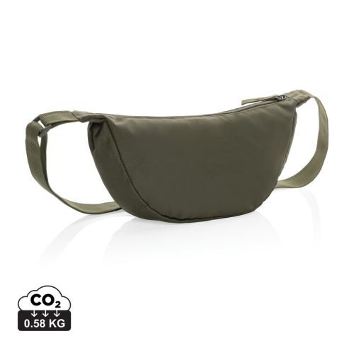 Crescent AWARE™ RPET half moon sling bag khaki