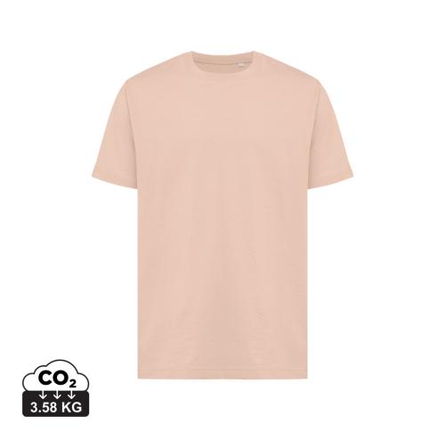Iqoniq Kakadu relaxed recycled cotton t-shirt peach nectar