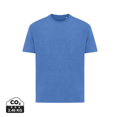 Iqoniq Teide recycled cotton t-shirt heather blue