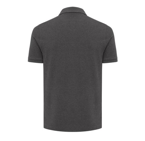 Iqoniq Yosemite recycled cotton pique polo heather anthracite