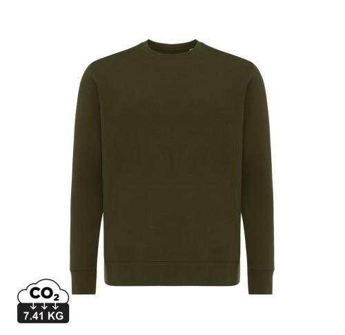 Iqoniq Etosha lightweight recycled cotton crew neck khaki