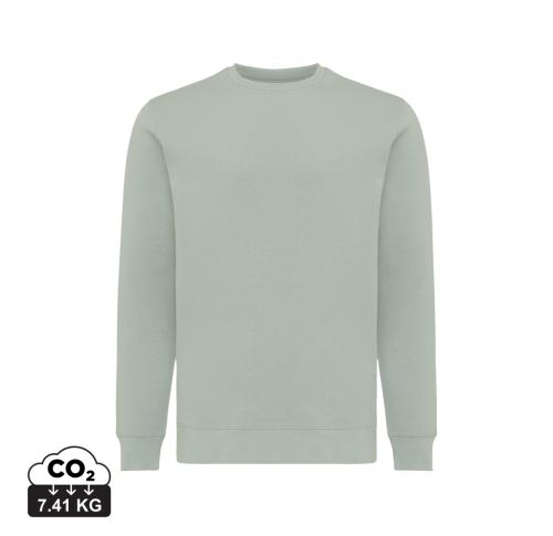 Branded Iqoniq Etosha lightweight recycled cotton crew neck iceberg green