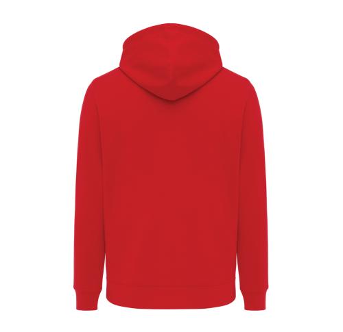 Promotional Iqoniq Rila lightweight recycled cotton hoodie red