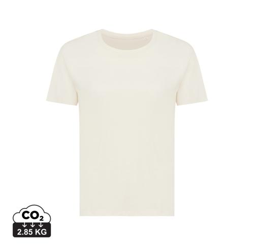 Iqoniq Yala women lightweight recycled cotton t-shirt natural raw