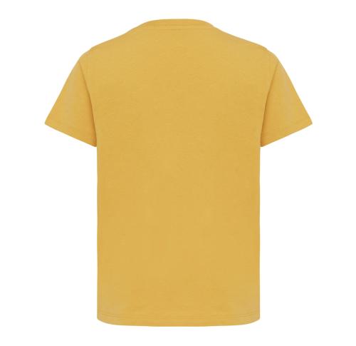 Iqoniq Koli kids lightweight recycled cotton t-shirt ochre yellow