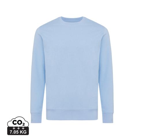 Iqoniq Etosha lightweight recycled cotton crew neck sky blue