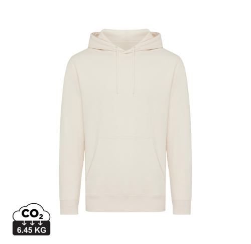 Iqoniq Rila lightweight recycled cotton hoodie natural raw