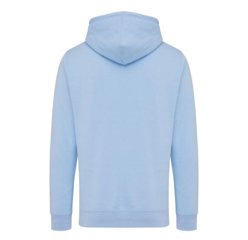 Iqoniq Rila lightweight recycled cotton hoodie sky blue