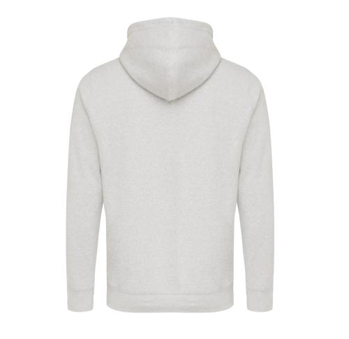 Iqoniq Rila lightweight recycled cotton hoodie light heather grey