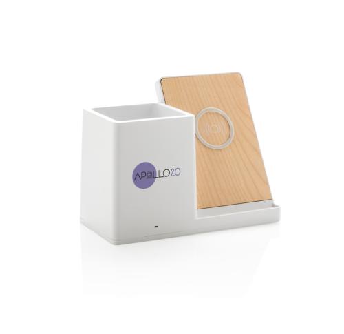 Ontario 5W wireless charger with pen holder